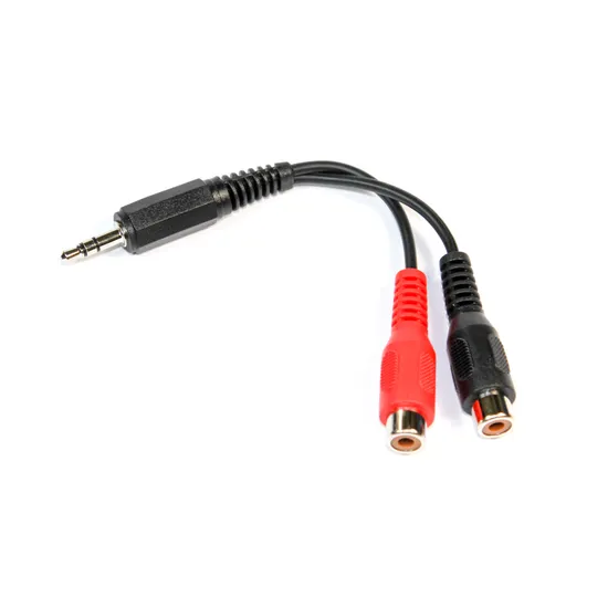InCarTec 3,5mm stereoplug - RCA-naaras