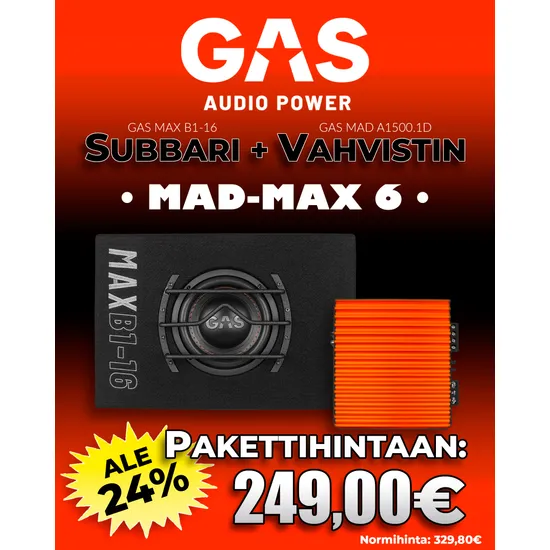 GAS MADMAX-6 subipaketti