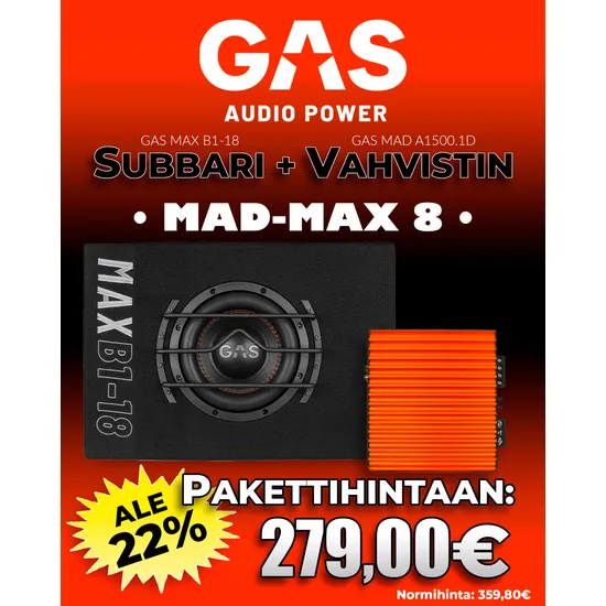 GAS MADMAX-8 subipaketti