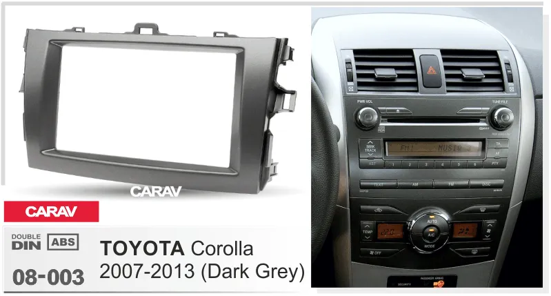 Carav-Parts 2-Din Toyota Corolla 2007-2013