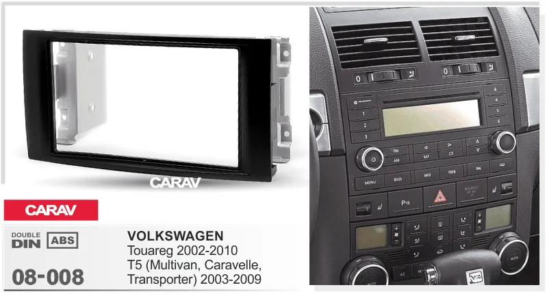 Carav-Parts 2-Din Radiosovite VW T5 2003-2009