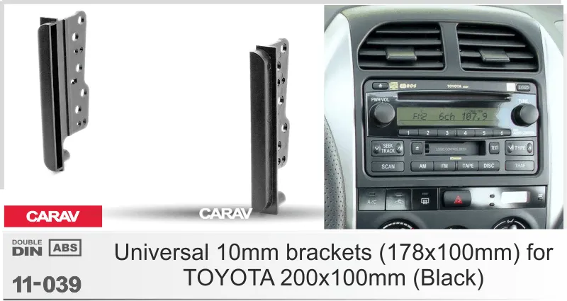 Carav-Parts 2-Din Radiosovite Toyota päätypal