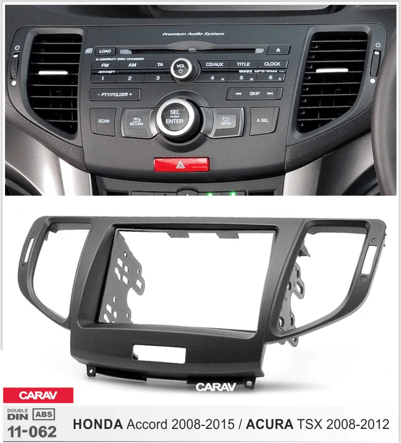 Carav-Parts 2-Din Radiolevy Honda Accord 2008