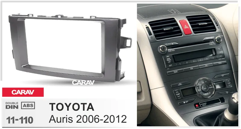 Carav-Parts 2-Din levyToyota Auris 2007-2012