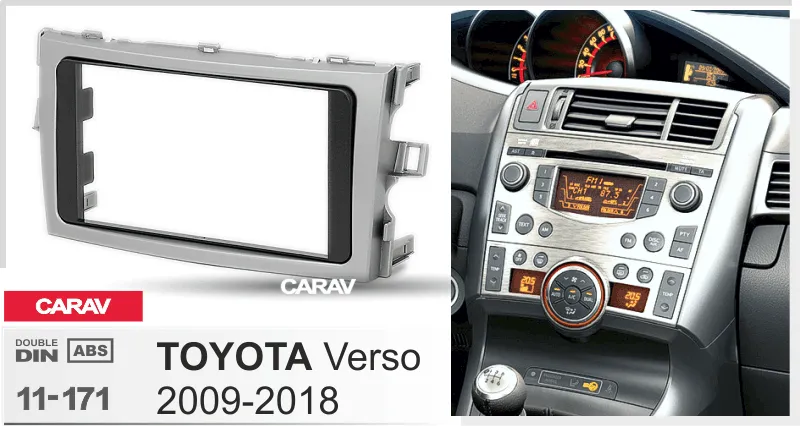 Carav-Parts 2-Din Radiosovite Toyota Verso 20