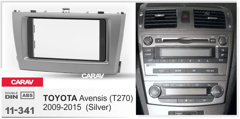 Carav-Parts 2-Din Radiolevy Toyota Avensis 09