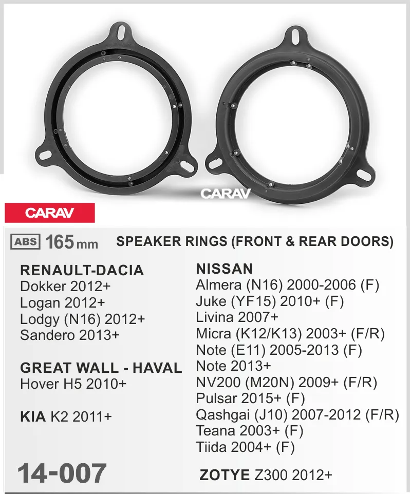 Carav-Parts kaiutinrengas Nissan