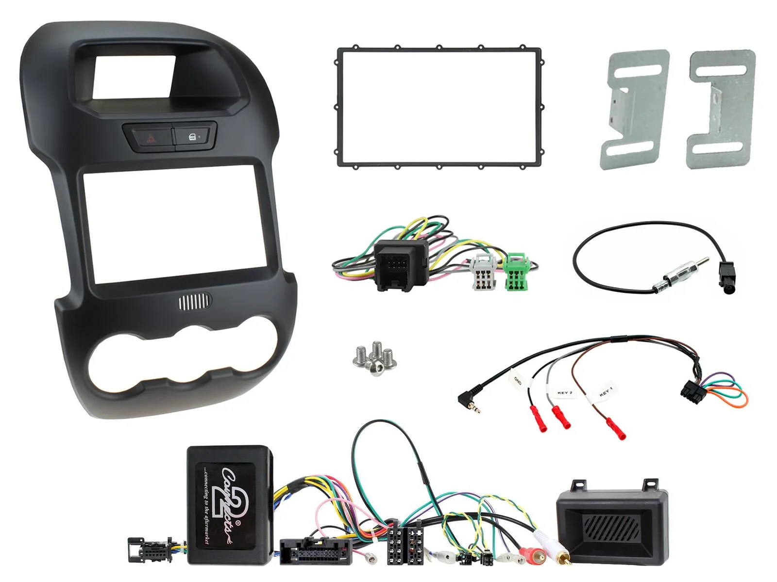 2-Din Kitti Ford Ranger 2012-2016