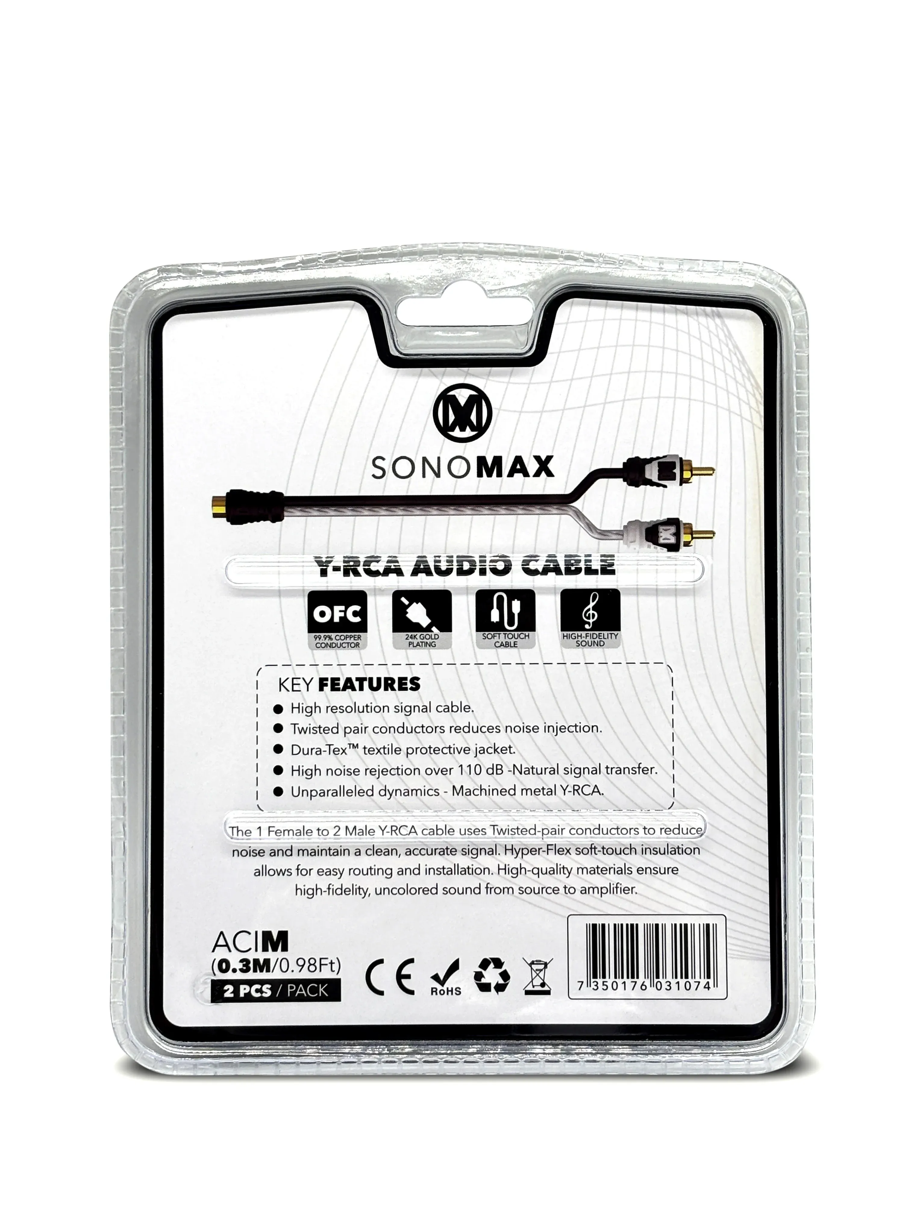 SonoMax RCA Y-haara