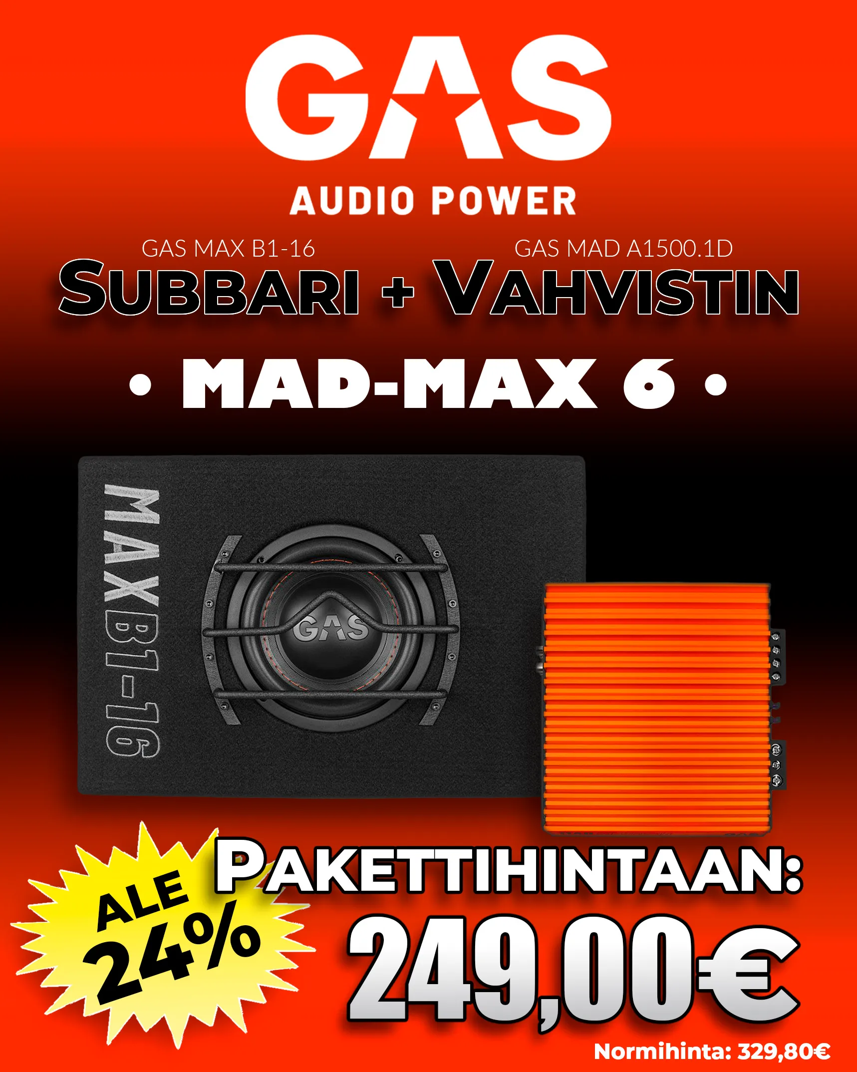 GAS A1-500.1D + MAX B1-16