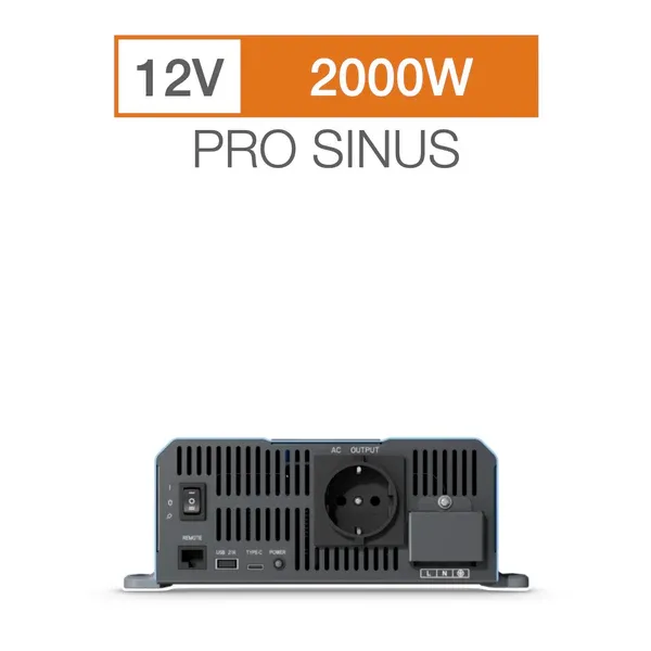 SonoPower 2000W siniaaltoinvertteri (12V)