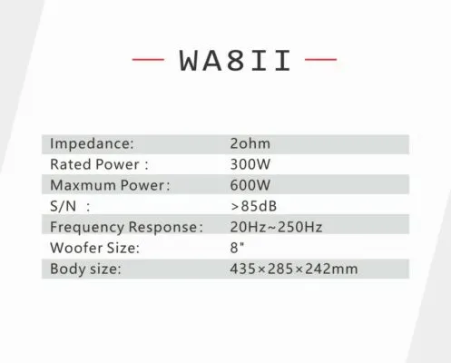 Rebec WA8IIR Aktiivisubwoofer